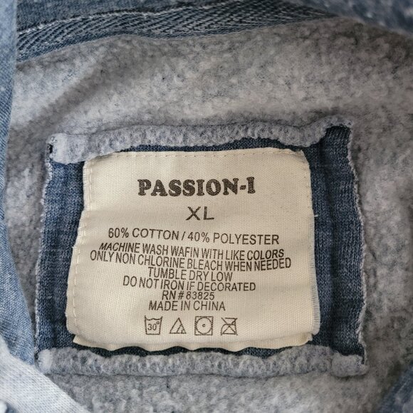 Cali Republic Passion-I Graphic Hoodie Sweatshirt SZ XL - Picture 9 of 9